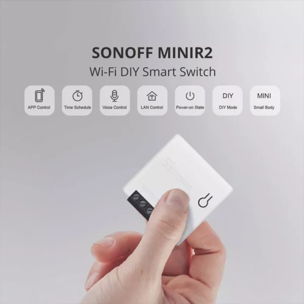 SONOFF Mini R2 10A Smart WiFi Interruptor de luz inalámbrico - Imagen 2